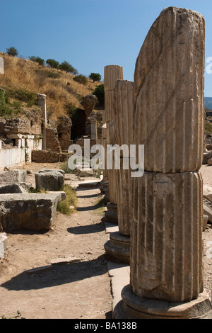 Casa collonade in Efeso,Turchia. Foto Stock