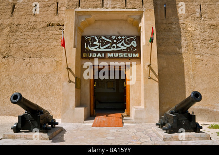 Il museo di Dubai nel Bur Dubai Foto Stock