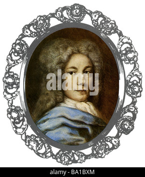 Handel, George Frederic, 23.2.1685 - 14.4.1759, del compositore tedesco, ritratto,stampa dopo la verniciatura, XVIII secolo, musicista, Haendel Foto Stock