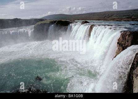Elk125 5368 Islanda cascate Godafoss Foto Stock