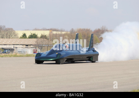 Ispirazione il vapore Britannico sfida record auto Foto Stock