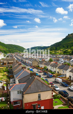 Cwm villaggio vicino Ebbw Vale Blaenau Gwent South East Wales Foto Stock