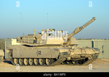 Baqubah, Iraq - M1 Abram serbatoio a Camp Warhorse. Foto Stock