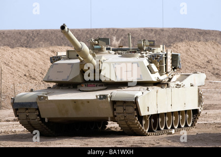 Baqubah, Iraq - M1 Abrams serbatoio a Camp Warhorse. Foto Stock