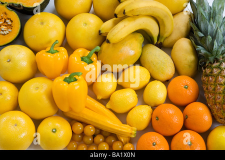 Miscugli di frutta e verdura Foto Stock