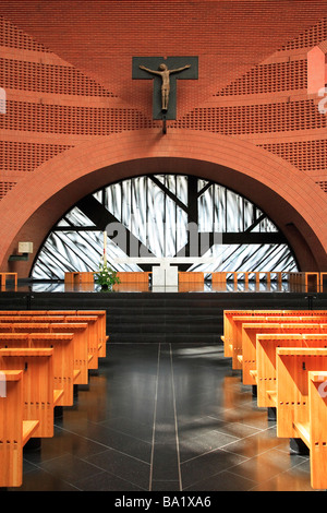 Cattedrale della Resurrezione IN EVRY opera di Mario Botta Foto Stock