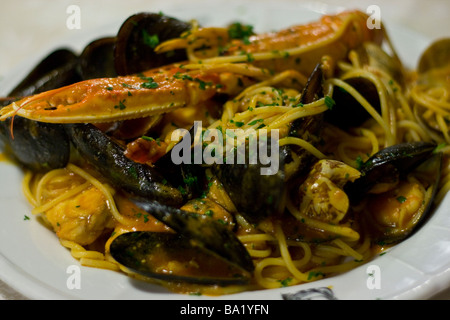 Frutti di Mare alla Taverna San Trovaso a Venezia Italia Foto Stock