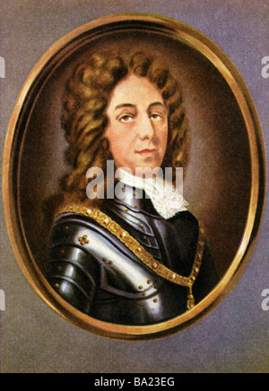 Eugene, 18.10.1663 - 21.4.1736, principe di Savoy-Carignan, generale imperiale, ritratto, stampa dopo la miniatura, inizio del XVIII secolo, Foto Stock