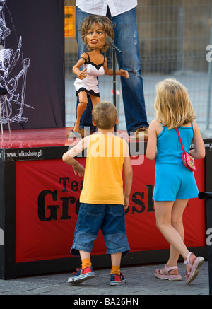 Tina Turner alla principale piazza del Mercato di Cracovia in Polonia Foto Stock