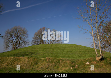 Navan Fort età del bronzo lavori di sterro nella contea di Armagh nell'Irlanda del Nord Regno Unito Foto Stock