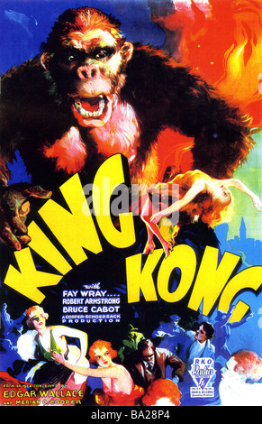 KING KONG Poster per 1933 RKO film Foto Stock