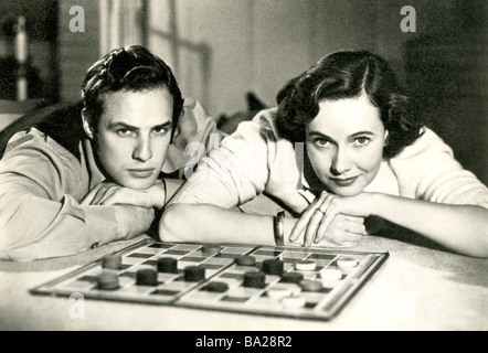 Gli uomini 1950 Stanley Kramer film Marlon Brando e Teresa Wright Foto Stock