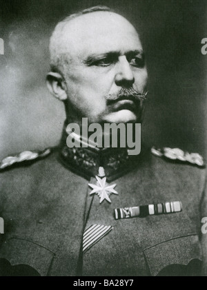 ERICH LUDENDORFF soldato tedesco 1865 - 1937 Foto Stock