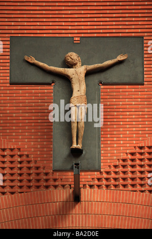 Cattedrale della Resurrezione IN EVRY opera di Mario Botta Foto Stock