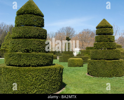 Topiaria da giardino botanico Longwood Gardens Kennett Square CHESTER COUNTY PENNSYLVANIA USA Foto Stock