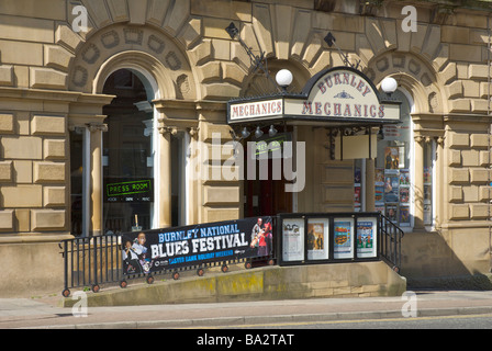 Burnley meccanica, Manchester Road, Burnley, Lancashire, Inghilterra, Regno Unito Foto Stock