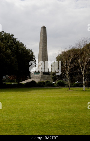 Monumento a Wellington nel Phoenix Park di Dublino in Irlanda. Foto Stock