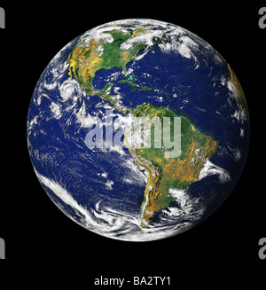 La terra dallo spazio Foto Stock