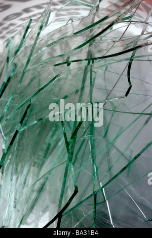 Shattered Glass Foto Stock