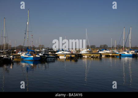 Marina Kinnego Craigavon nella contea di Armagh nell'Irlanda del Nord Foto Stock