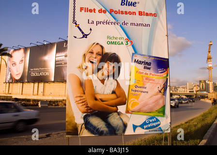 Sul ciglio della strada di Beirut Libano Foto Stock