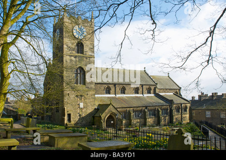 Chiesa di San Michele e tutti gli angeli, Haworth, West Yorkshire, Inghilterra, Regno Unito Foto Stock