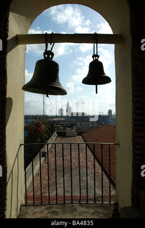 CUBA Camaguay vista dal campanile della cattedrale di Nostra Signora della Candelaria Catedral de Nuestra Senora de la Candelaria Foto Stock