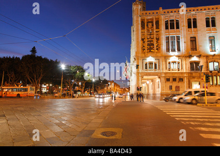 Via Roma, Cagliari, Sardegna, Italia Foto Stock