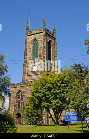 Chiesa di St Giles Abate Cheadle Chiesa Parrocchiale Staffs Foto Stock