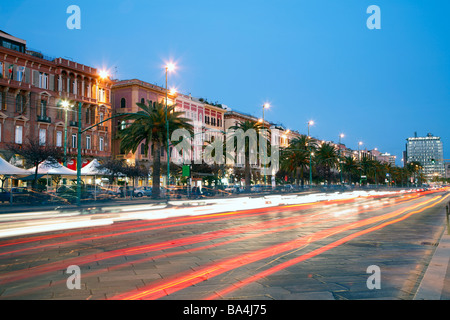 Via Roma, Cagliari, Sardegna, Italia Foto Stock