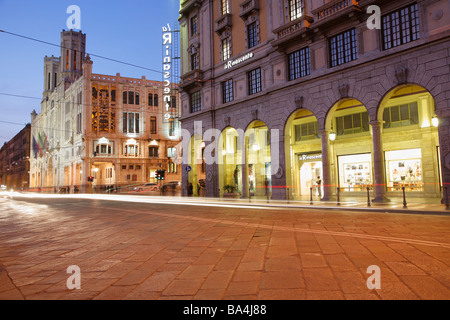 Via Roma, Cagliari, Sardegna, Italia Foto Stock