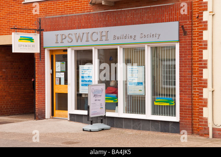 La Ipswich building society bank in Aldeburgh,Suffolk, Regno Unito Foto Stock