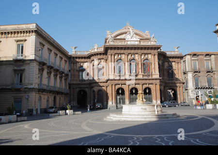 Teatro Massimo Bellini Il Teatro, Catania, Sicilia, Italia Foto Stock