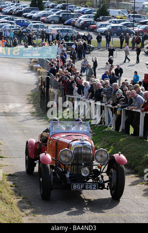 Prova di Brooklands Hill centenario evento 22 03 2009 Lagonda Foto Stock