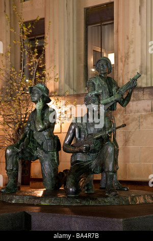 Il Vietnam Memorial al legislatore Plaza, Nashville, Tennessee, Stati Uniti d'America Foto Stock