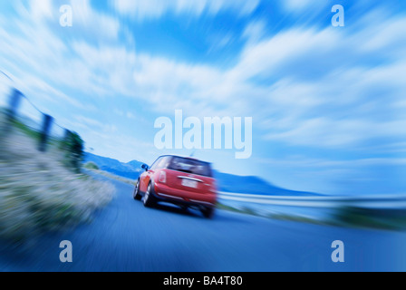 Auto a Daisen Mountain Tottori Prefecture,Giappone Foto Stock