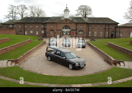 Funebre funebri e veicoli al Temple Newsam House, Leeds Foto Stock