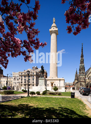 La George Washington Monument a Baltimora, Maryland Foto Stock