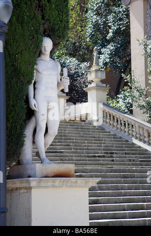 Statua Parc de Montjuic barcellona catalogna Spagna Foto Stock
