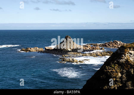 Piramide di roccia Mare di Tasman Phillip Island Victoria Australia Foto Stock