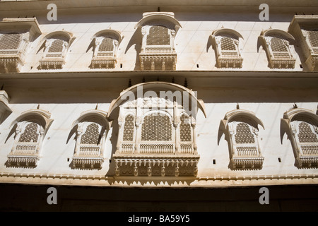 Badal Mahal, un palazzo di Junagarh Fort Bikaner, Rajasthan, India Foto Stock