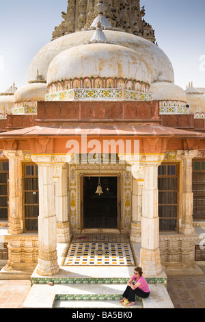 Bhandasar Jain Temple, Bikaner, Rajasthan, India Foto Stock