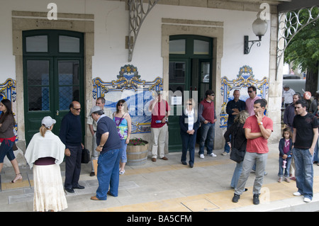 Stazione ferroviaria di Pinhao sulla valle del Douro Foto Stock