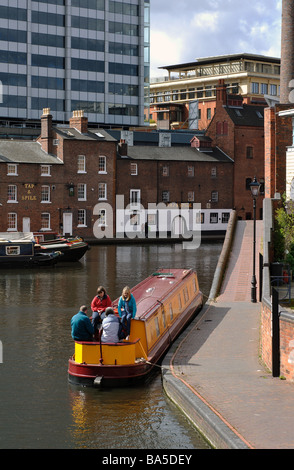 Gas Street Basin, Birmingham, Inghilterra, Regno Unito Foto Stock