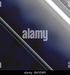Abstract background design liscio con angolari metallici forme geometriche Foto Stock