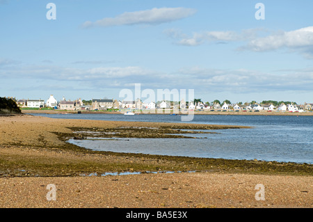 La marea sfuggente a Findhorn Bay Morayshire SCO 2336 Foto Stock