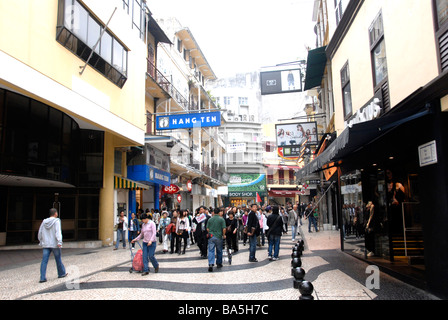 Scena di strada, Macau, Cina Foto Stock