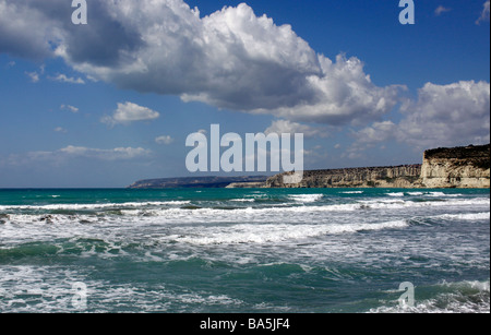 KOURION SPIAGGIA DI EPISKOPI BAY. Cipro. Foto Stock