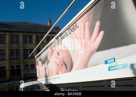 Partito conservatore pubblicità attaccando Gordon Brown Foto Stock