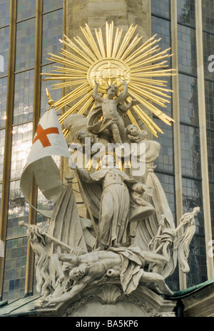 Johannes Capistrano pulpito presso la cattedrale di Santo Stefano a Vienna Austria Foto Stock